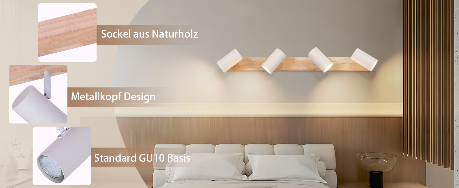 Deckenspots Holz