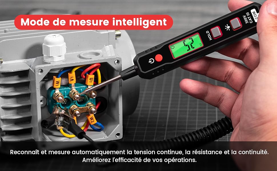 Stylo testeur de tension pour voiture et camion