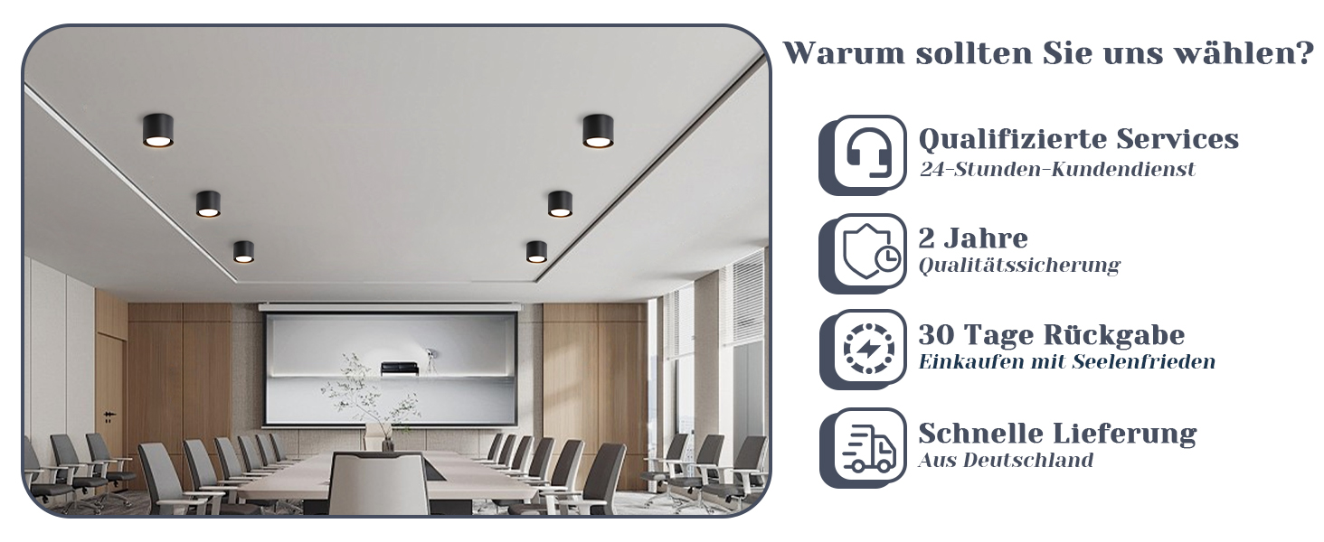 Deckenspots led schwarz