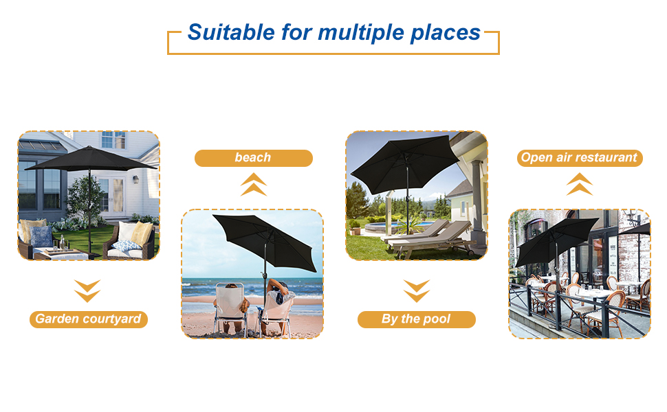 Round Garden Parasol