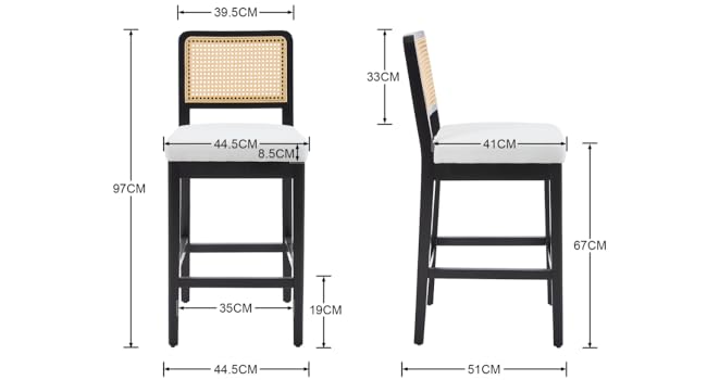 Tabourets de Bar avec repose-pieds