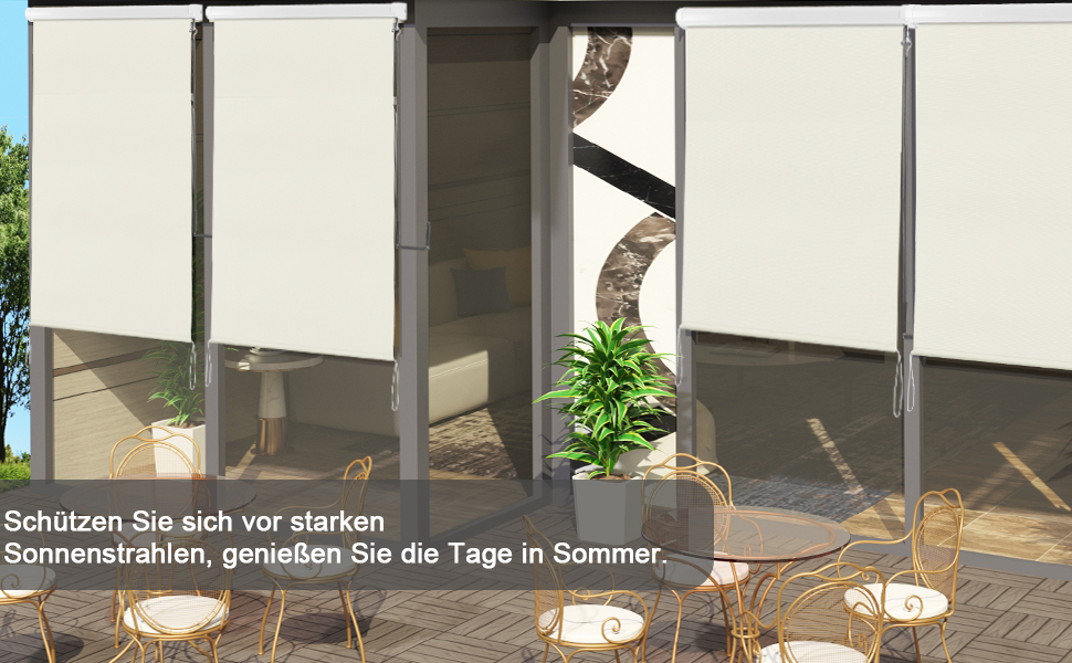Senkrechtmarkise auß.en