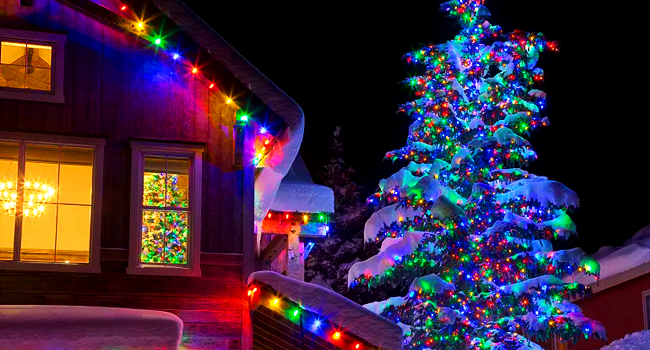 Guirlande Lumineuse Extérieure Noël Multicolore