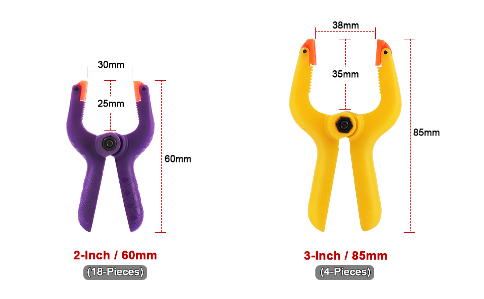 plastic spring woodworking clamps