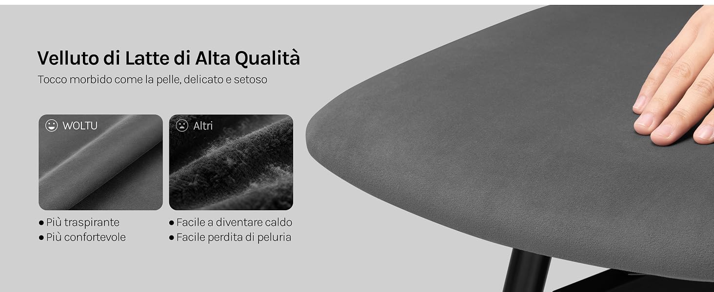 Il testo recita «Valuto di Latte di Alta Qualità». Serie di fotografie di interni che mostrano spazi commerciali o commerciali con scaffali espositivi e posti a sedere.
