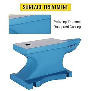 VEVOR Enclume En Fonte Enclume Bleue 55 Lb Pour Les Forgerons/riveter/former Du Métal 18 Enclume en Fer de 24,9 kg