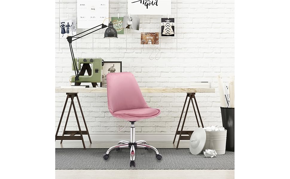 Sillas de escritorio de oficina en casa, silla de computadora con respaldo  reposabrazos Silla giratoria de tela de ocio Silla de oficina para