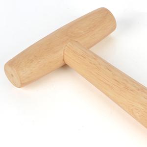T-shaped wooden handle
