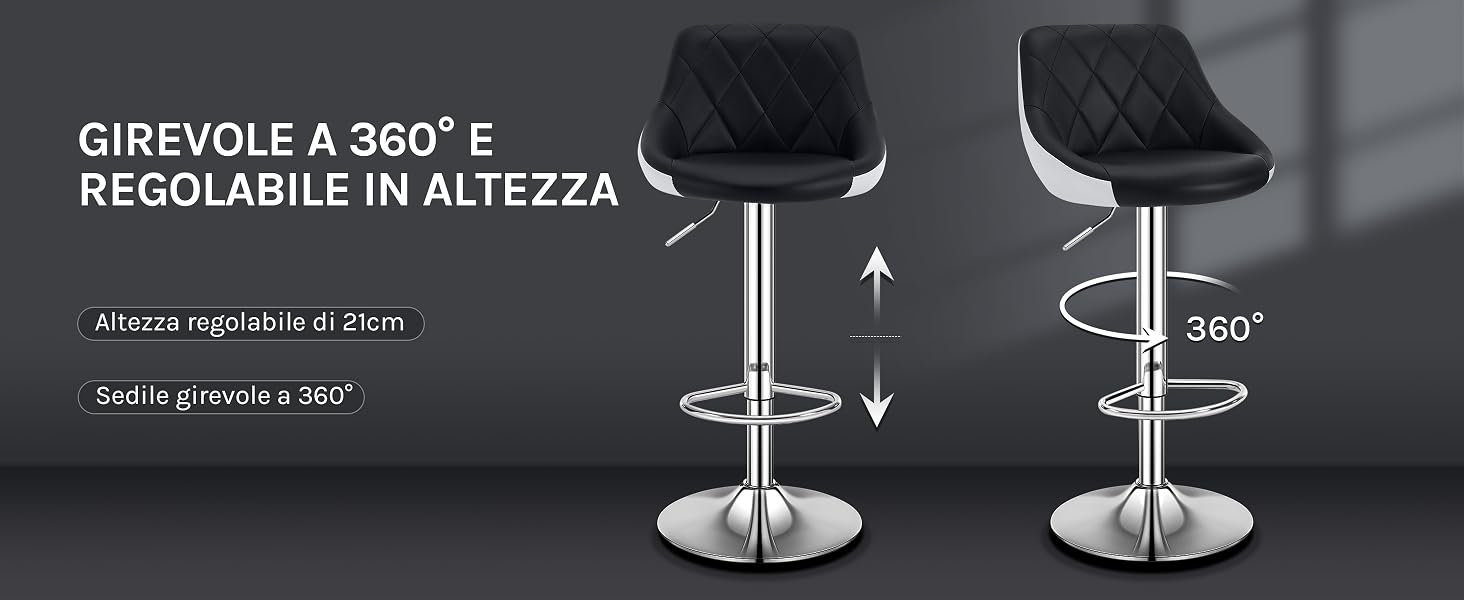 lo sgabello da bar è progettato per essere utilizzato in qualsiasi stanza