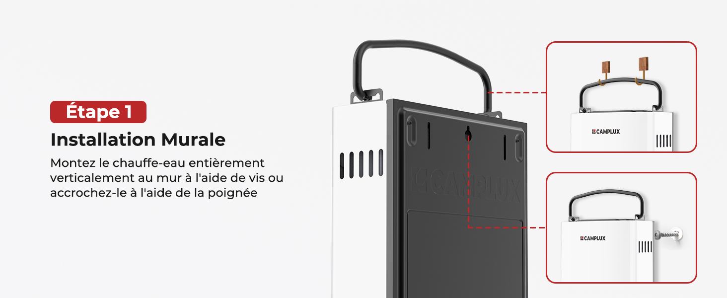 Étape 2 : Connecter la sortie d'eau