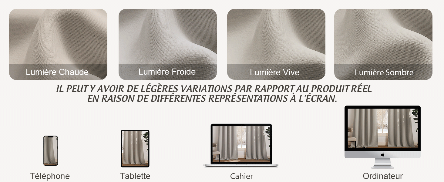 Juego de cuatro protectores de pantalla para teléfono en escala de grises en diferentes variaciones, con diagramas a continuación que ilustran los pasos de instalación y vistas del embalaje del producto.