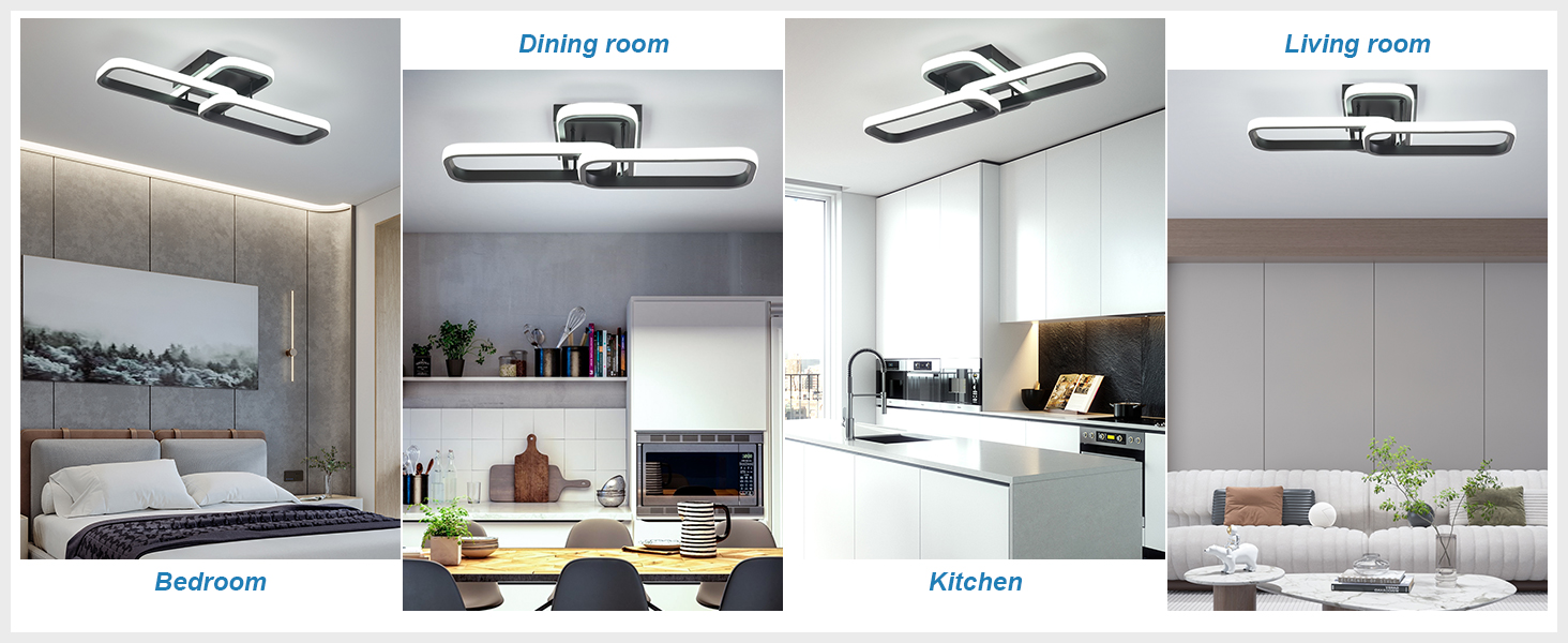 Slim LED Ceiling Light Cool White 6000K