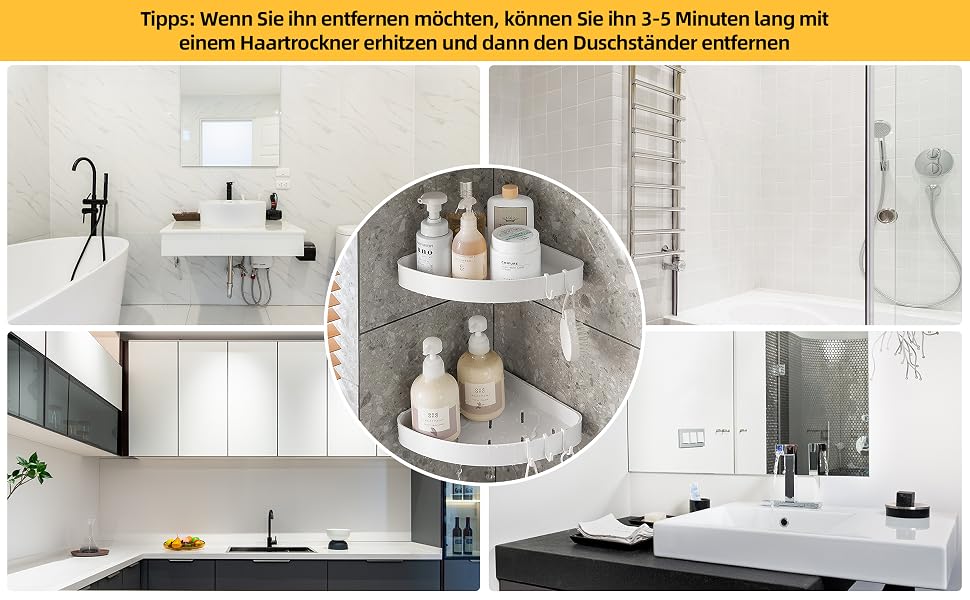 une étagère avec une étagère dans la salle de bain