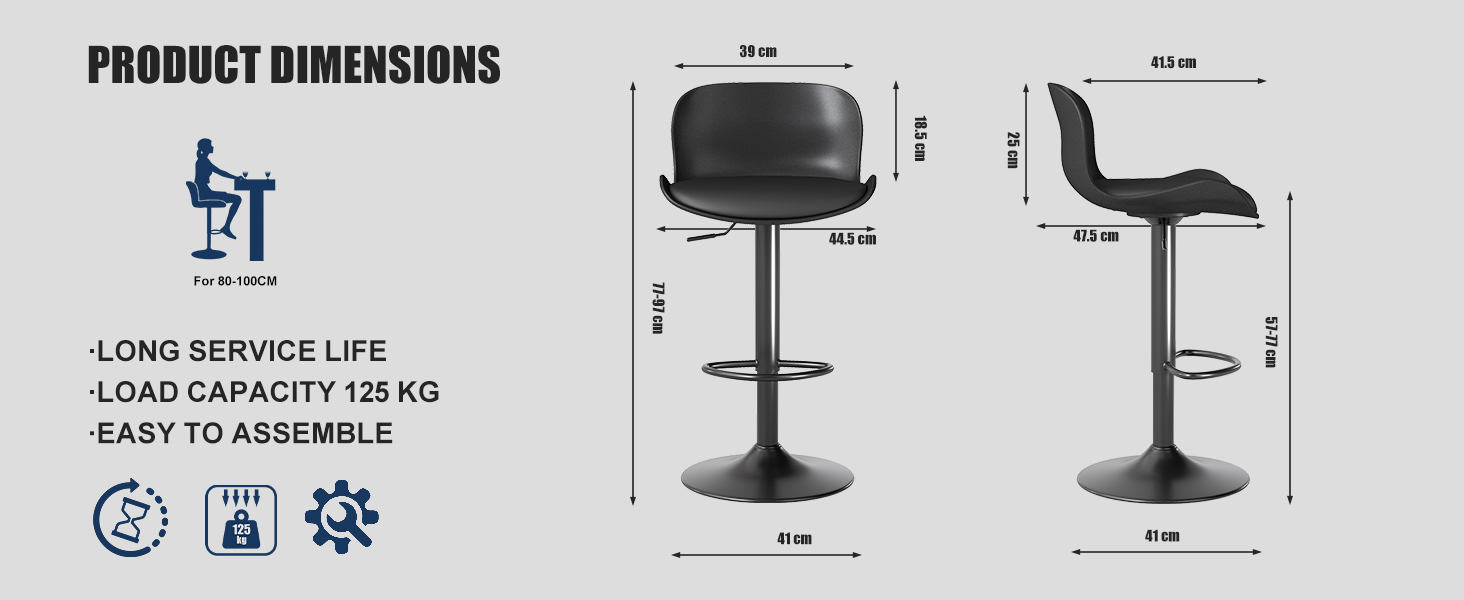 Text reads 'PRODUCT DIMENSIONS' with technical diagrams showing measurements and specifications of what appears to be furniture pieces with dimensions marked.