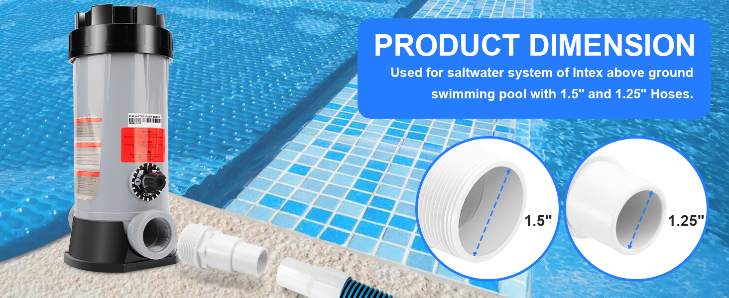 UNIVERSAL 1-1/4" or 1-1/2" COMBO POOL HOSE ADAPTERS