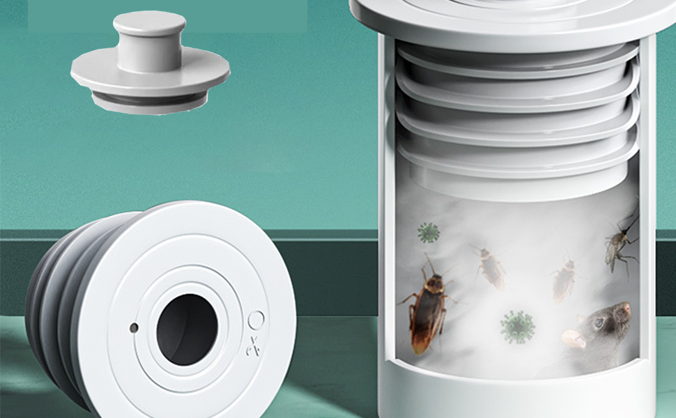 Dispositivo cilíndrico blanco con tapa ventilada y base transparente que muestra los insectos atrapados. Incluye una base en forma de disco y una pieza superior circular.