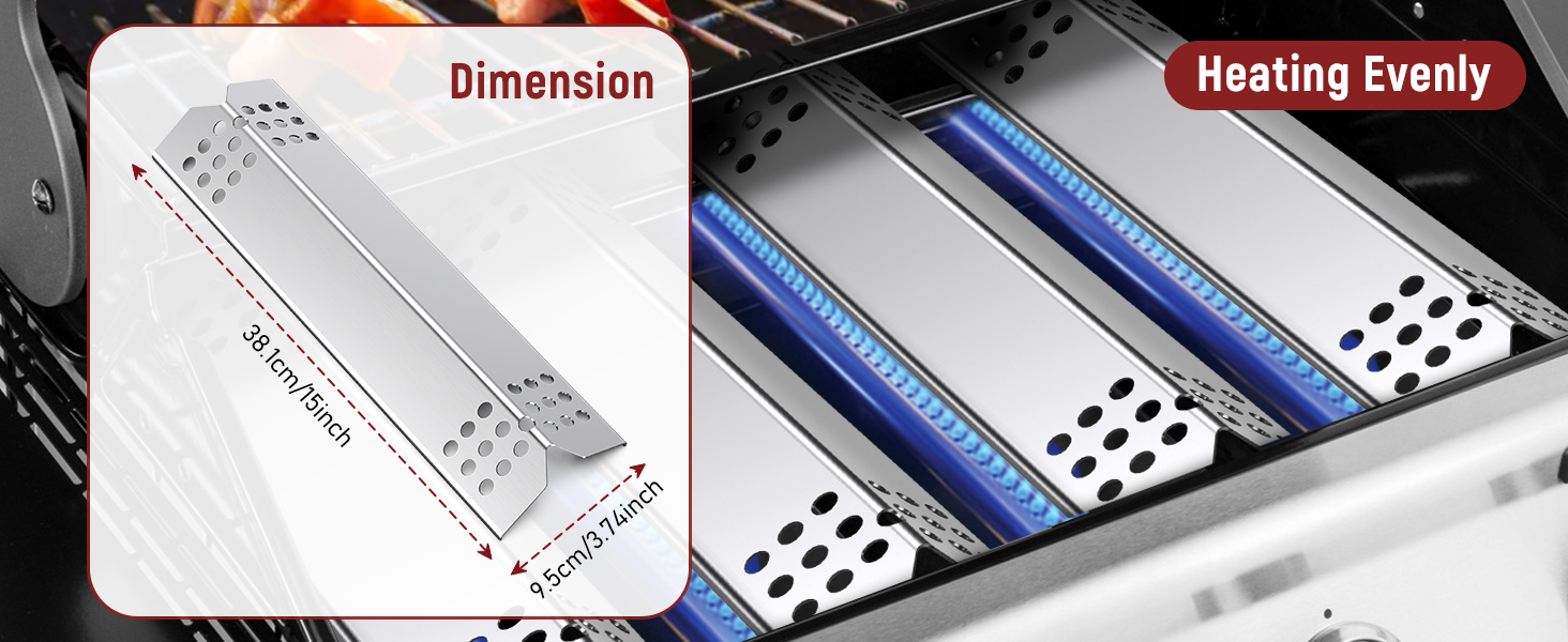 Universal Heat Diffuser 37CM, Universal Flavor Bar Replacement Parts