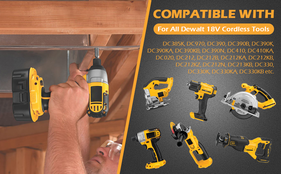 5000mAh HAUTE CAPACITÉ DE REMPLACEMENT PROFESSIONNEL POUR Batterie DEWALT 18V
