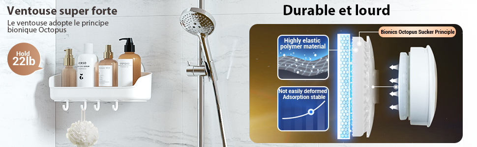 Etagère de Douche Ventouse