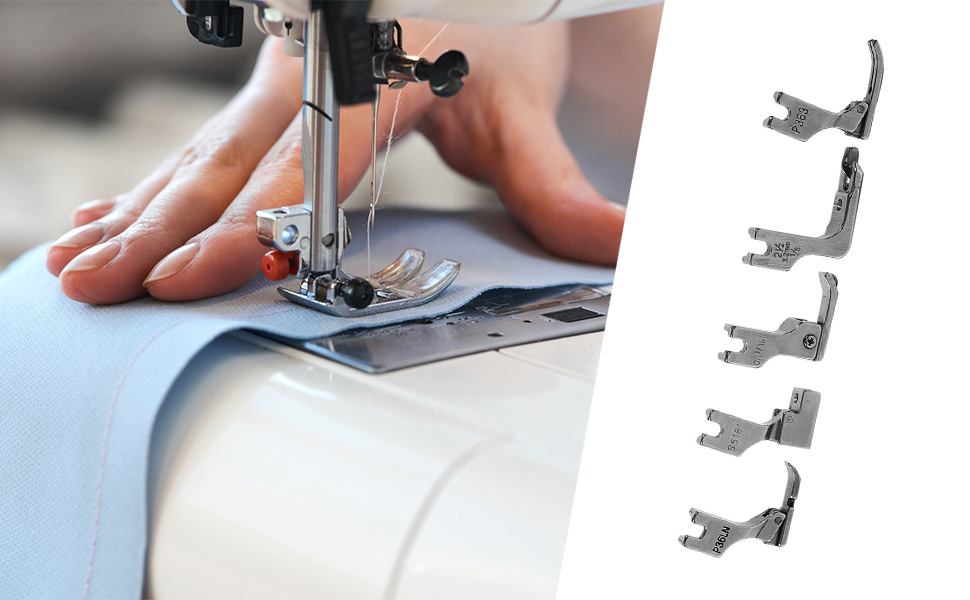 17 Ensembles Pied Presseur de Machine à Coudre Industrielle Plates