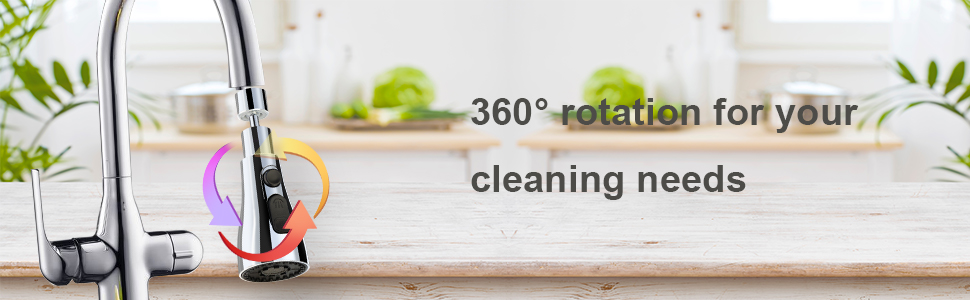 360°  Pivotant Mousseur Robinet Cuisine