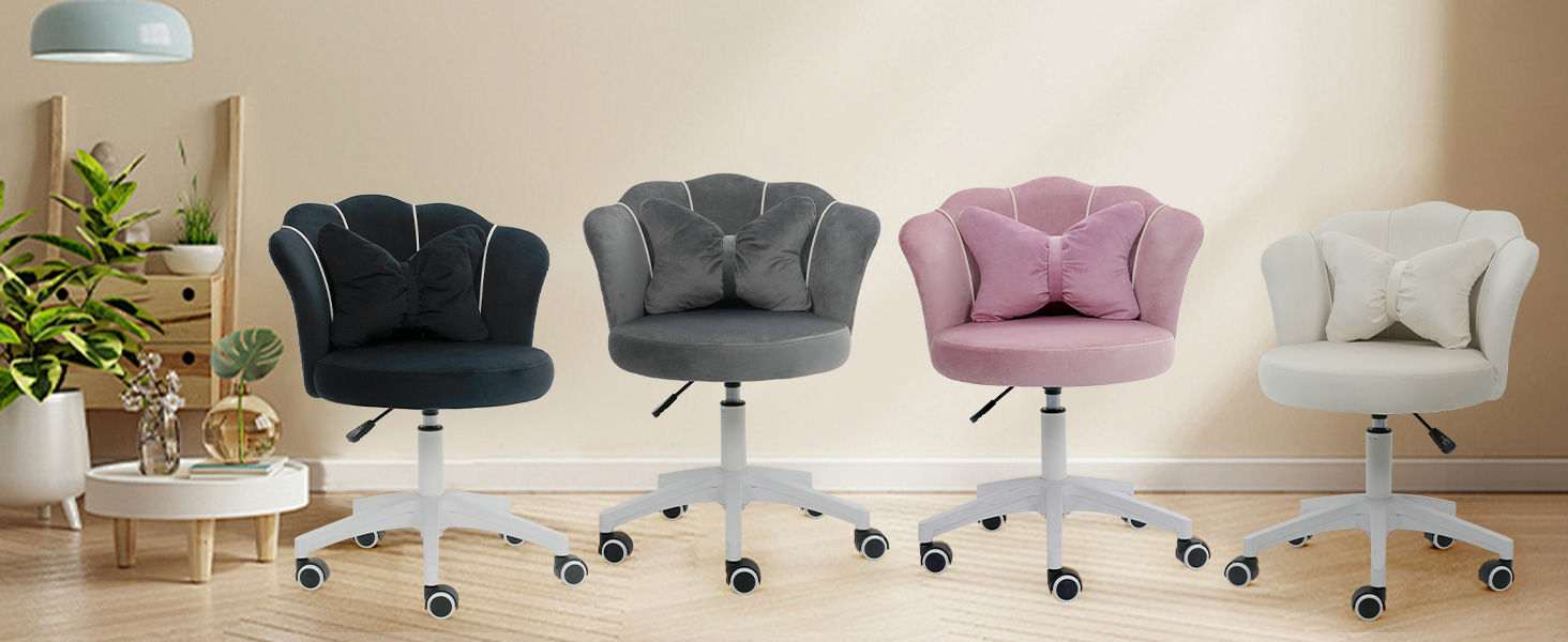 Chaise Bureau, Chaise Coiffeuse, Fauteuil Coquillage, Chaise de Bureau Ergonomique, Chaise Pivotante