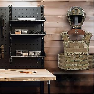Support Mural Casque Moto & Vélo Avec Crochet – Alliage Aluminium Rotatif 180° – Idéal Garage & Maison