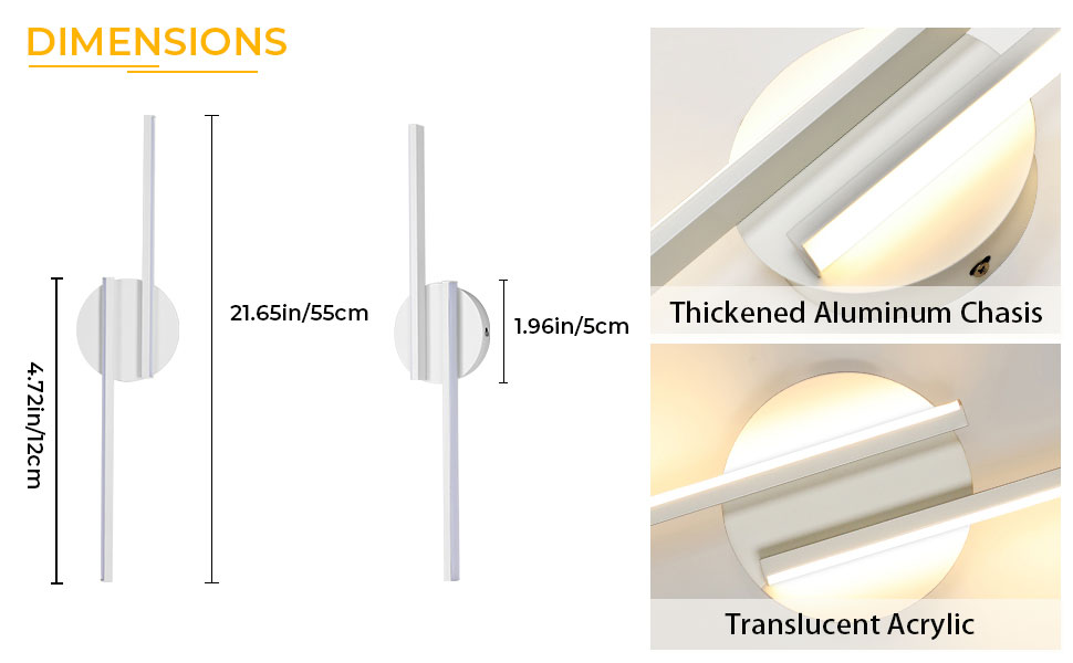 applique murale led interna lampada da parete moderna lampada da parete calda illuminazione