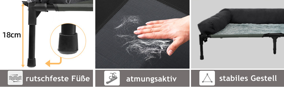 hundebett erhöht hundeliege xxl hundehängematte outdoor grosse hunde gartenliege hundebett indoor