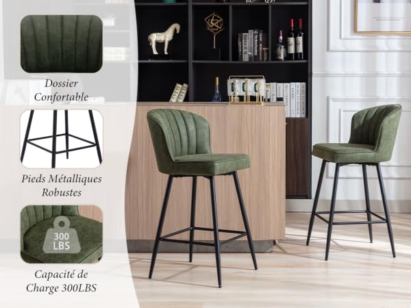chaise bar cuir chaise de comptoir
