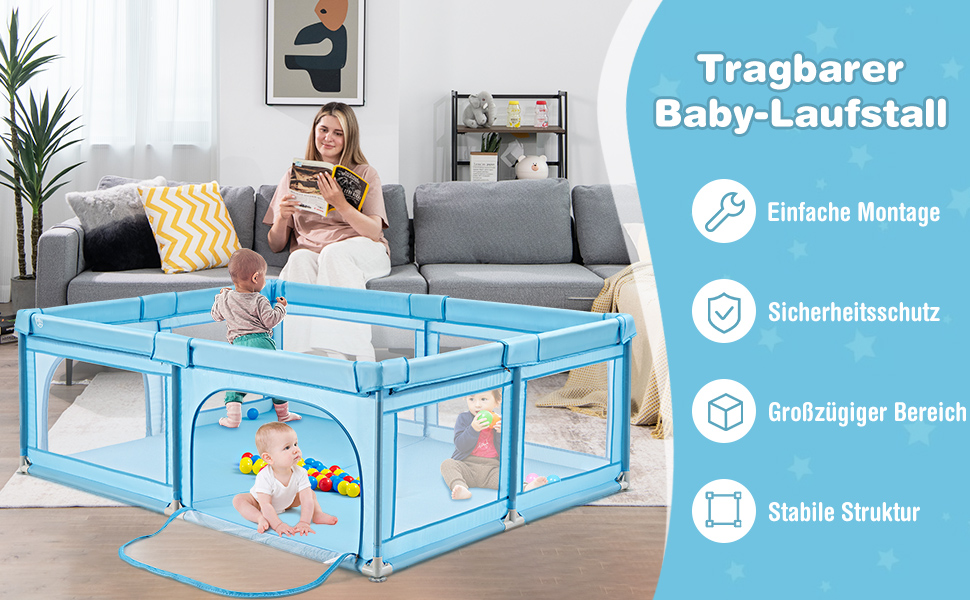 Tragbarer Baby-Laufstall