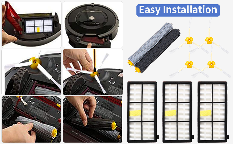 Kit Pièces Accessoires De Rémplacement pour iRobot Roomba série 800 900
