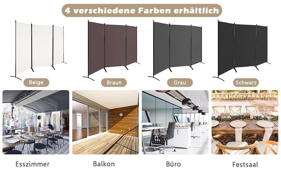 trennwände für räume, raumteiler, falt raumteiler, faltbar, hoher raumteiler, faltbarer sichtschutz