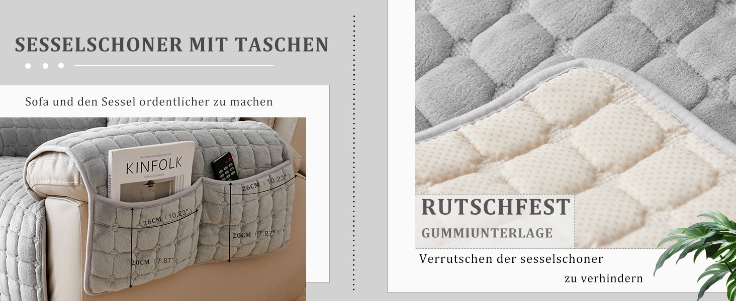 sesselschoner mit armlehne