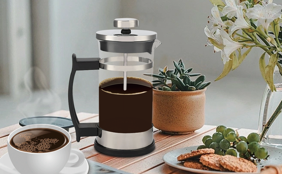 Glas Kaffeepresse