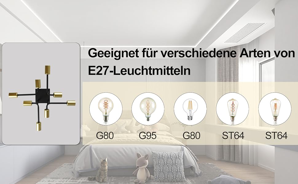 deckenlampe schlafzimmer lampe schlafzimmer deckenlampe schwarz gold retro deckenlampe