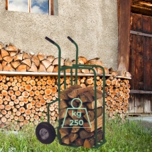 carrello per il trasporto di tronchi di legna