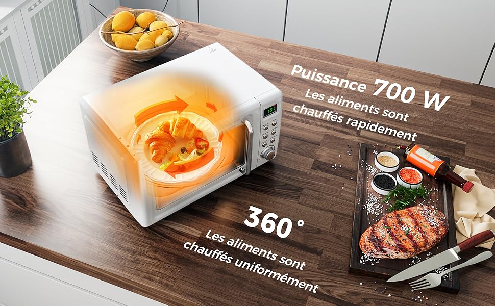 COSTWAY Four à Micro-ondes 20 L 700 W à Style Rétro, Avec 5 Niveaux De Puissance, 8 Cuissons Préprogrammées, Chauffage à 360°, Fonction De Dégivrage Et De Cuisson Automatique, Blanc -VIDAXL || Bosch || Whirlpool Soldes AAHKMJXYDAFdJAOAIMEbOAchlkWZ0oakZn uVZ0mPidMNbILvCvspZ4oG3fPgIqc1P26RdPiG8KHKUtblW5 ULKvLD1OHzwX