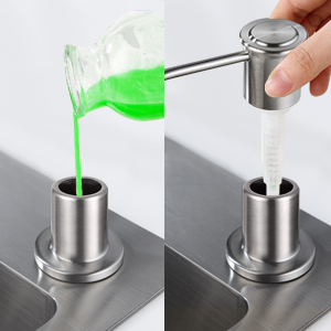 Faustina Distributeur De Savon Encastrable, Distributeur Savon Evier Cuisine, Distributeur Savon Integre Avec Bouteille 500ML Et Ensemble De Rallonge De 1,0 M, Recharge Du Haut, Noir -Wenko || Grohe || HOMCOM Soldes AAHKMJXYDAFdJAOAIMEbOAchlkWZ0oakZn uVZ0mPidMNbILvCvspZ4oG3fPgIqc1P26RdPiG8KHKUtblW5 ULKvLD1OHzwX