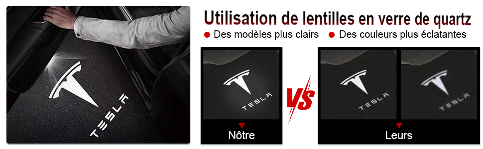 Für Tesla Model 3 2017-2021 / Model S / Model X / Model Y Tesla Autotürleuchten 4 Stück