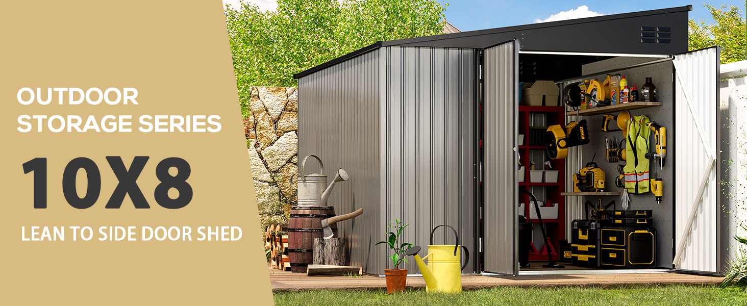 Outdoor Shed Lean to Storage Shed