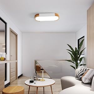 Plafonnier Led en bois