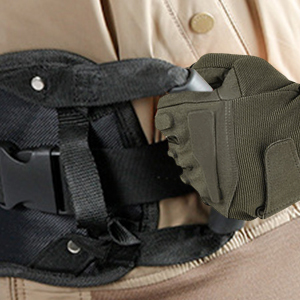 the strap is attached to the backpack.