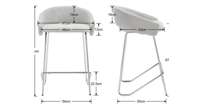 Schémas techniques montrant les mesures et les dimensions d'un cadre de bureau debout sous plusieurs angles, y compris la vue latérale, la vue de face et les spécifications de hauteur.