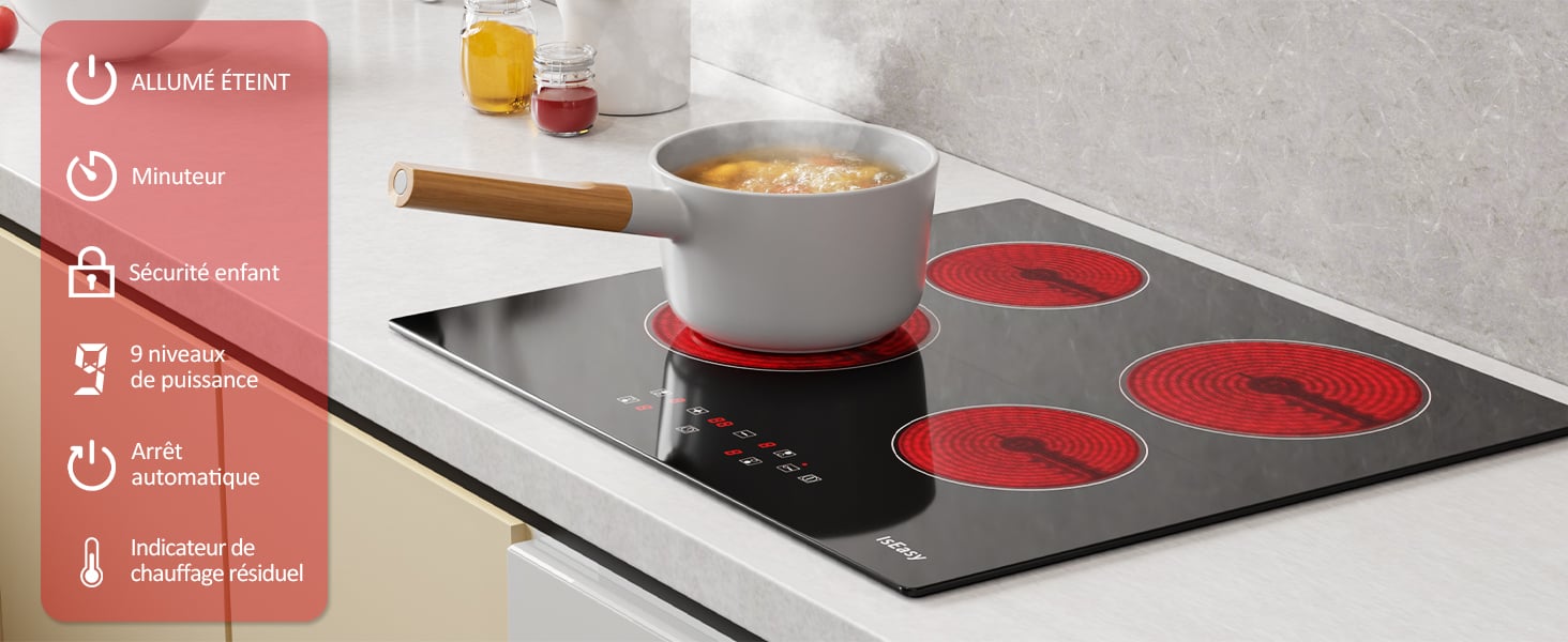 Plaque Vitrocéramique 4 Feux