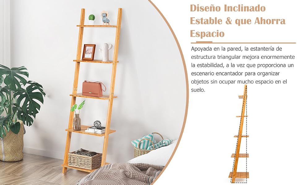 Estantería de Escalera de 5 Niveles