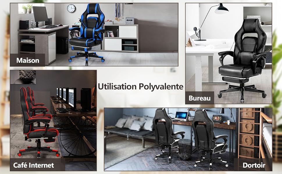 Chaise Gaming Cuir PVC