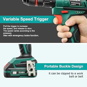 Vitesse variable et boucle portable