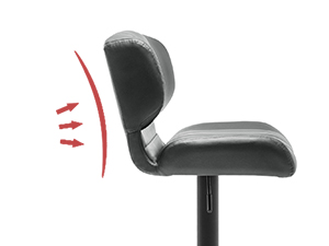 WOLTU Bar Stool. Breakfast Bar Stool with Back. Footrest. Swivel Chair for Living Room