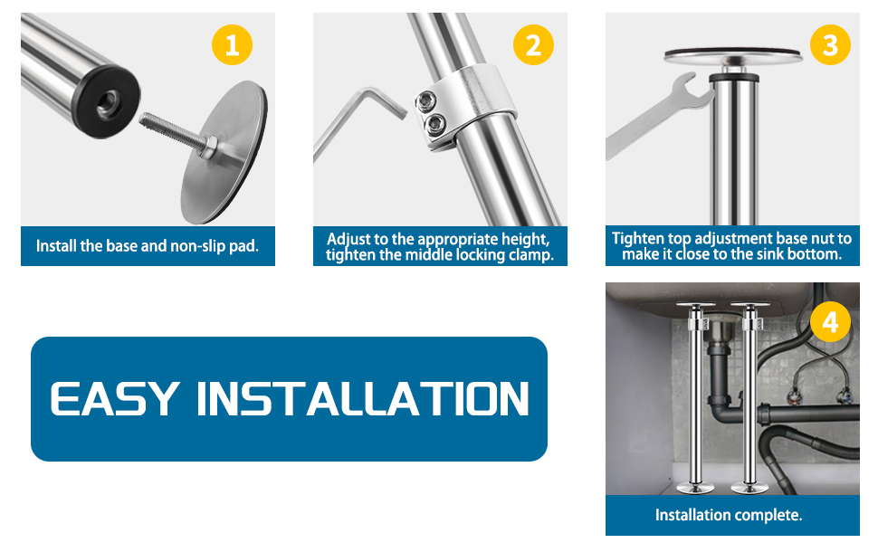 undermount sink support